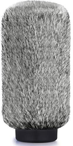 Antivento per Microfono NTG3 - Filtro Anti-pop Windscreen per Rode NTG3, NTG2, Sennheiser MKH416 Microfoni Shotgun e Altri Microfoni con Diametro di 18-24 mm di YOUSHARES (Nero Bianco)