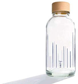Carrybottles Trinkflasche Glas 0,4 l | Sportflasche, Wasserflasche | BPA-frei, auslaufsicher & kohlensäuregeeignet | Plastikfrei & nachhaltig produziert | Made in Germany