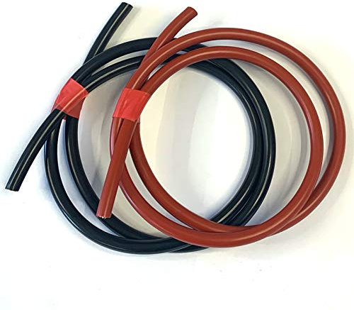 MKGT Lot de câbles flexibles en PVC rouge et noir 110 A Amp 16 mm² pour batterie/démarreur/soudure (rouge + noir, 3 mètres)