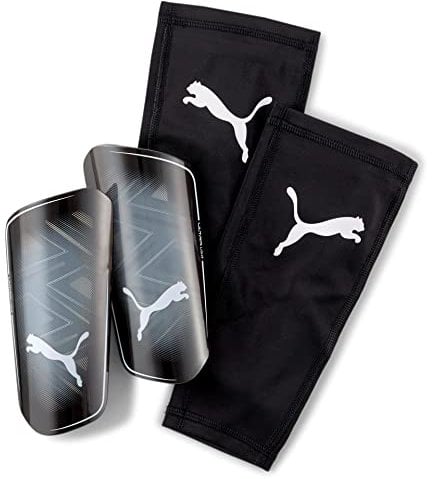 PUMA Mens ULTRA Light Sleeve Shinguards Small Black