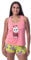 Nickelodeon SpongeBob SquarePants Womens' Patrick Tank Pajama Short Set (Small) Pink