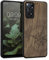 kwmobile Hülle kompatibel mit Xiaomi Redmi Note 11 Pro/Note 11 Pro (5G) / Note 12 Pro (4G) Hülle - Holz Case - Handy Cover - TPU Handyhülle in Dunkelbraun Kompass Vintage