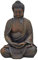 Generisch Buddha-Figur, meditierend, braun | Skulptur, Statue, Deko-Artikel, Deko-Figur, H 30 cm