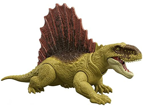 Giochi Preziosi Mondo Jurassic Dominion Dinosaurier Ferziste Tiere ''Dimetrodon'' - Gelenkter Dinosaurier 18 cm Neuheit Pack - Dinosaurier Spielzeug für Kinder HDX27 - Mehrfarbig