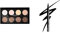 NYX Professional Makeup Highlight & Contour Pro Palette, Contouring Kit in polvere, Otto tonalità matte e perlescenti & Epic Ink Eye Liner, pennellino pigmentato e waterproof, Black