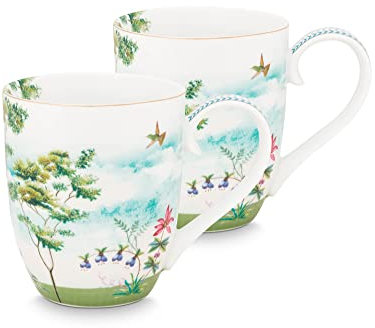 Pip Studio Jolie Heron Becher XL 450ml Set2