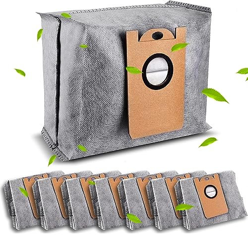Rebirthcare 8 Stück Staubbeutel für eufy RoboVac LR30 Hybrid+/Hybrid, L35 Hybrid/Hybrid+, LR20 Saugroboter Beutel Ersatzbeutel Staubsaugerbeutel Filterbeutel Zubehörset Ersatzteile, Aktivkohle Gewebe