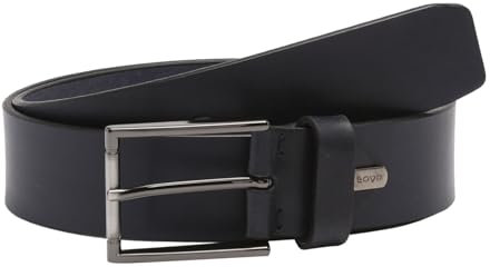 LLOYD Leder Gürtel Men's Leather Belt 4.0 W115 Navy dunkelblau kürzbar