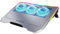 LIANGSTAR Laptop Cooling Pad 12-17.3 Inch, 3Fans Laptop Cooling Pad (1600RPM) with Non-slip Stand, USB Port, RGB Light, Ergonomic Design, Silver