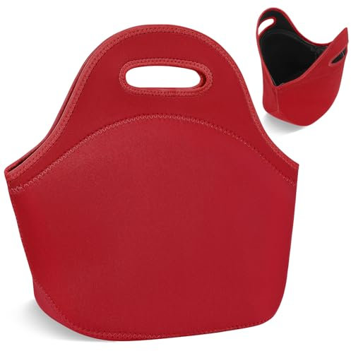 Desing Wish Bolsa Termica Porta Alimentos Mujer Hombres Neopreno Porta Bolsa Comida Trabajo Bolsa Merienda Fiambrera Bolsas