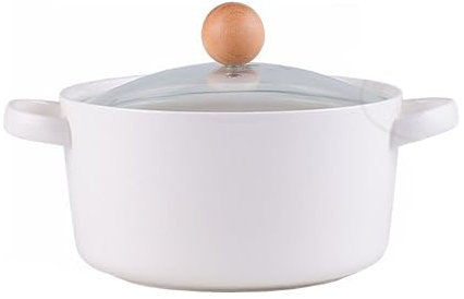Bols à Soupe en Céramique de 6 Pouces avec Isolation Thermique et Doubles Poignées, Couvercle Idéal pour les Soupes, les Nouilles et le Riz