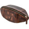 Kulturtasche American Football aus Echt-Leder mit Gravur Monogramm/Buchstabe (+ Name) personalisiert MotivMO1