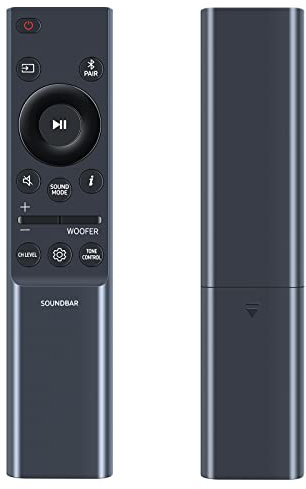 AH81-15498A AH81-15047A Replacement Soundbar Remote Control for Samsung Sound Bar HW-B550 HW-B53M HW-B53C HW-B530 HW-B450 HW-B650 HW-B43C HW-B63C HW-B63M HW-B67C HW-B45E HW-B67E HW-B430 HW-B440 HW-Q60