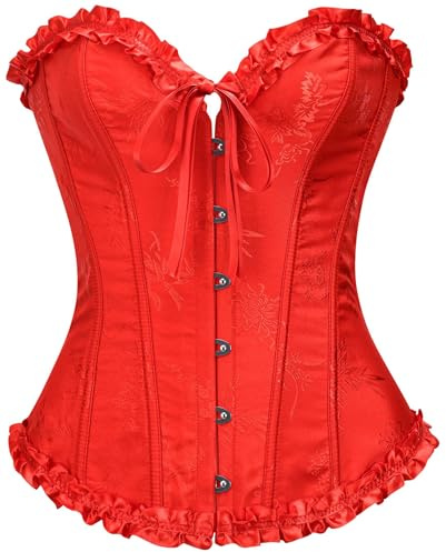 SZIVYSHI Corset bustier en plastique à lacets pour femme
