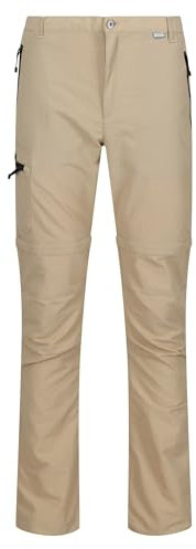 Regatta Men's Leesville II Zip off Walking Trousers, Pantaloni da Escursionismo Uomo, Oat,