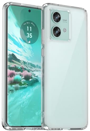 Oprimio Crystal Clear Case for Motorola Moto Edge 40 [Silicone Case] [%100 Transparent] [German Material] Ultra Thin Clear Mobile Phone Case for Motorola Edge 40