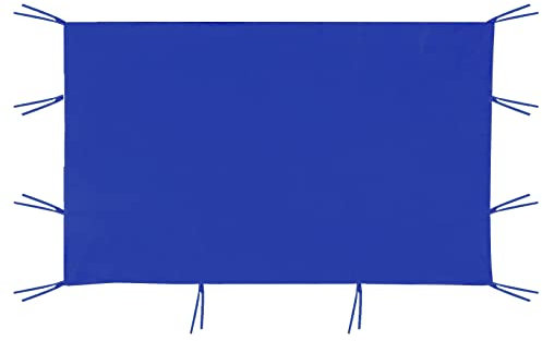 KMQRDZi Paneles laterales plegables de 3 x 2 m, azul, impermeable, resistente al viento, protección UV 50+, solo laterales de cenador, jardín, patio, playa, fiesta, camping, boda, catering, soporte