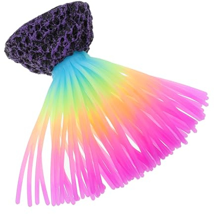Toddmomy Plantas Fluorescentes Realistas para Acuario Adorno de Silicona para Plantas Fluorescentes