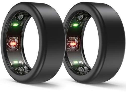 ottpluscase Oura Ringschutz, Silikonhülle, kratzfest, für Galaxy Ring/Oura Ring, Schwarz + Schwarz (S für 5/6/7/8/9/10)
