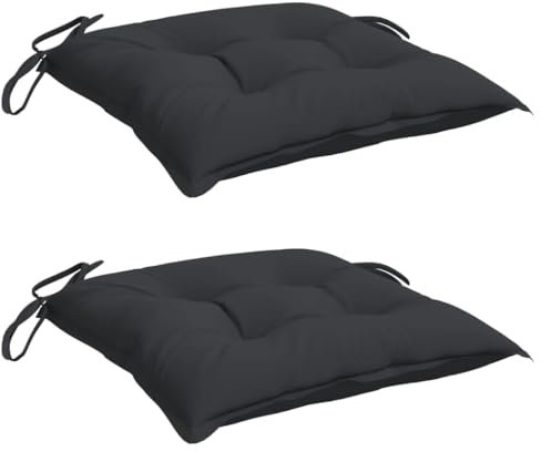 vidaXL Cuscini per Pallet 2 pz Neri 50x50x7 cm Tessuto Oxford