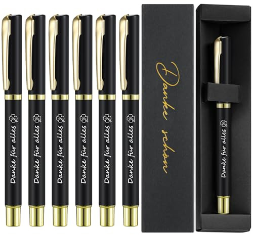 Tenare 6 Sets Dankeschön Geschenke für Kollegen Lehrer | Danke für Alles Kugelschreiber, Mit Geschenkboxen, Kleine Geschenke für Abschied, Jobwechsel, Ruhestand, Weihnachten