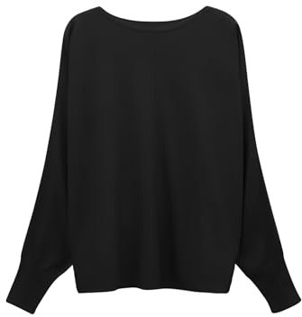 someday Damen Pullover | Strickpullover Taliya Detail Loose aus weichem Viskose Mix Black, 38