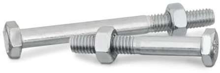 VOOXA DIN 931 Sechskantschrauben mit Schaft M10x200 + DIN934 Sechskantmutter, 10 Stück | Edelstahl A2 V2A, Teilgewinde | Befestigung für U/H-Pfostenträger, Maschienenschrauben mit Mutter