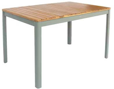 sweeek - Gartentisch aus Akazienholz mit abgerundeten Ecken, 6 Plätze, 120 x 80 x 75 cm - Senora