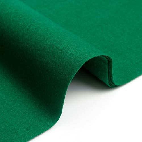 IPEA Tissu en Feutre Vert - Grand Morceau 190 x 100 cm - Made in Italy - Feutrine Doux pour Vêtements, Accessoires, Décorations, Créations, Patchwork - Tissu en Feutre pour Couture
