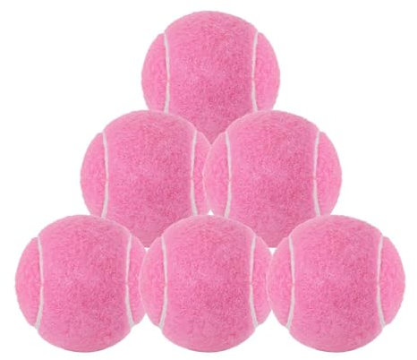 QSTDGVPW 6pcs Tennisbälle 2,52 Tag für Bälle Traininganfänger für Enthusiasten, Rosa