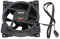 Juroupi 80mm PWM Case Fan Efficient Silent MFDB Dynamic Pressure Bearing Intelligent Temperature Control 800‑2500RPM Speed PC Cooling Fan Black (Black)