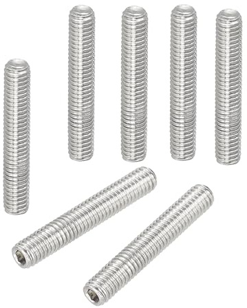 PATIKIL 10 Stück Madenschraube M3 x 18mm, 304 Edelstahl Madenschrauben Set für Türklinken Halterung Möbel Lampen Wasserhahn Reparaturen, Silber Innensechskant Gewindestifte Schrauben Set
