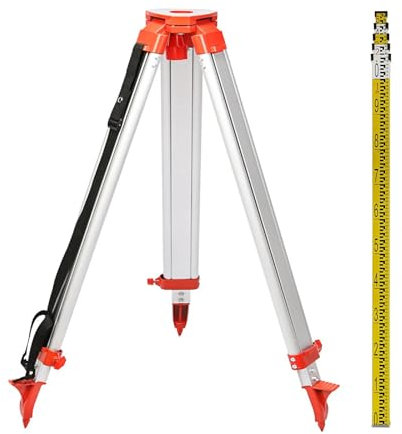 Professionelles verstellbares Aluminium-Stativ für präzise horizontale Messung in Vermessung und Bau