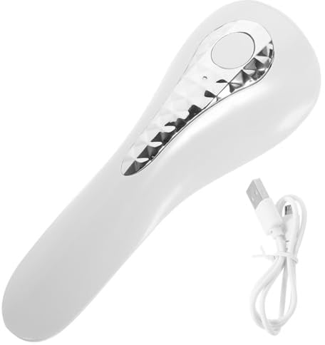 USB Nageltrockner, Tragbare Gel Nagellampe für Nail Art, Weiß | Abs Gehäuse, 3 Leds mit Doppel Lichtquelle, 180°-ausleuchtung und Integrierter Akku Zufälliger Stil