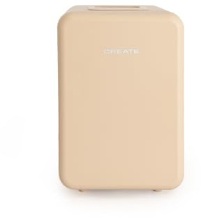 CREATE / SKINCARE MINI FRIDGE/Mini nevera para cosméticos arena/Silenciosa, 4L, para cosméticos, bebídas o snaks, función frío o calor