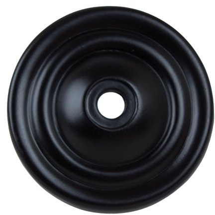 GlideRite Hardware 5061-MB-50 Thin Rounded Ring Cabinet Back Plate, 50 Pack, 1.5, Matte Black