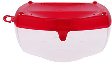 MagiDeal Schnorchelmaske Tauchmaske Taucherbrille Container Box Hartschalenetui Brillenetui, praktisch Outdoor Sport Aufbewahrungsbox, Rot