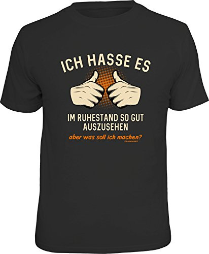 RAHMENLOS Original T-Shirt für den Rentner: Ich Hasse es im Ruhestand so gut auszusehen, Aber was soll ich Machen? L, Nr.6263