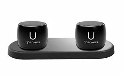 Fashionit U Pro Speakers Set of 2 | TWS Wireless Bluetooth Speakers, Incredible Surround Sound, Black