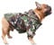 iChoue Hunde-Regenmantel, leicht, Windjacke, Kapuze, für französische Bullodg, Mops, Corgi, Outdoor-Mantel, wasserabweisend, Camouflage/Größe S