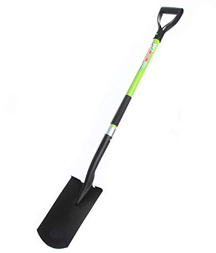 rg-vertrieb Gartenspaten Fiberglasstiel Feldspaten Rund Schaufel Grabspaten 120cm Spaten Fiberglas