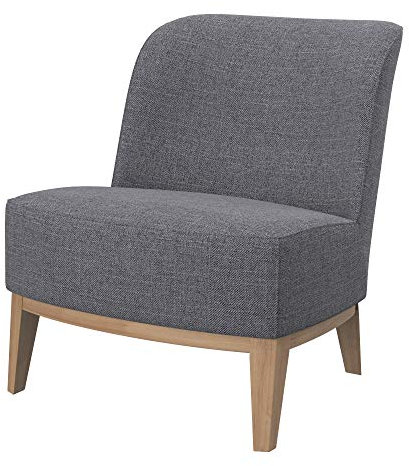 Soferia Sesselschoner Kompatibel Mit Stockholm Sessel Sesselbezug Sesselüberzug Sesselhusse Cover Einfache Reinigung Allergiefrei Naturel Grau