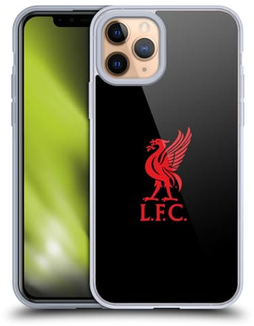Head Case Designs Officially Licensed Liverpool Football Club Red Logo On Black Liver Bird Gel Case [Military Grade Protection] Compatible With Apple iPhone 11 Pro