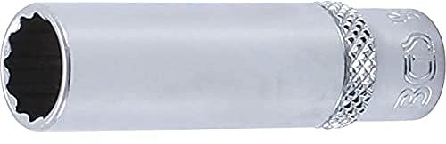 BGS 10710 | Llave de vaso 12 caras, larga | entrada 6,3 mm (1/4) | 10 mm