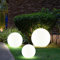 etc-shop 3er Set LED Solar Außen Leuchten Balkon Beleuchtung Garten Deko Steck Lampen Kugeln weiß 15 und 25 cm