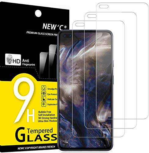 NEW'C 3 Stück für OnePlus Nord für Panzerglas, Frei von Kratzern, 9H Härte, HD Displayschutzfolie, 0.33mm Ultra-klar, Ultrabeständig