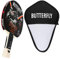 Butterfly® Timo Boll SG33 Tischtennisschläger | Tischtennis Racket Hobby & Freizeit | ambitionierter Freizeitspieler | hochwertig | ITTF zertifizierter Addoy Belag | konkave Griffform mit smart.Grip