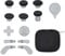 Mcbazel 13 en 1 Outils de Remplacement pour Contrôleur Xbox One Elite Series 2, 6 Thumbsticks, 4 Palettes, 2 D-pads avec Étui de Transport pour Manette Xbox Elite Series 2 Argent