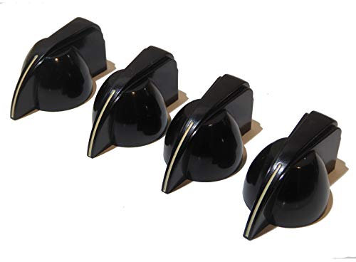 Vintage Bakelite chicken head guitar/amplifier knobs 4x black tone or volume