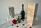 Guizzo Creart - Porta Bottiglie di Vino a Tema per Idee Regalo Anniversario, Scatola Portabottiglie Vino Confezione 35.4x10.4x9.5 cm Scritta Personalizzata, Porta Vino Scatola Legno, Box Made in Italy